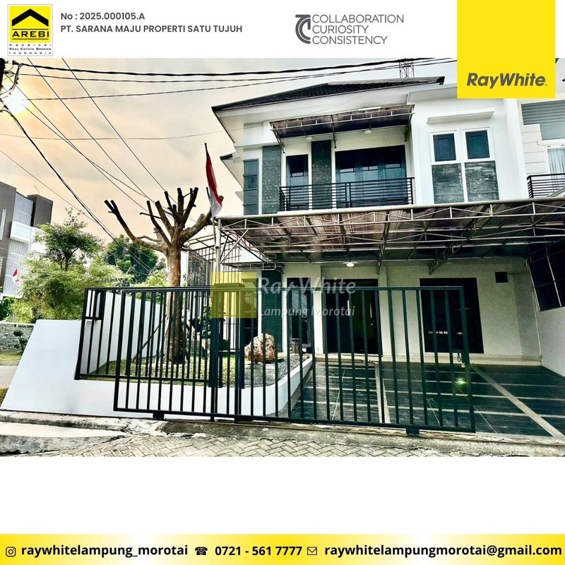 Dijual Rumah 2 lantai Semi Furnish  Villa Citra Way Halim Bandar Lampung