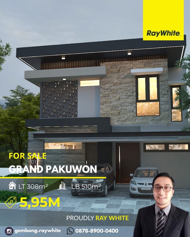New Gress Modern Minimalis Grand Pakuwon Surabaya Barat 