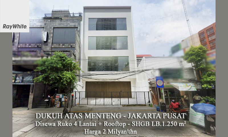 FOR RENT New Building Commercial 4 Lantai Dukuh Atas Menteng Jakarta Pusat