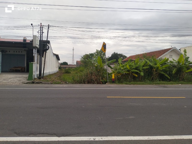 Dijual Tanah Pekarangan Strategis di Jln. Bay Pass Klaten Utara, Dekat Masjid Al-Aqso