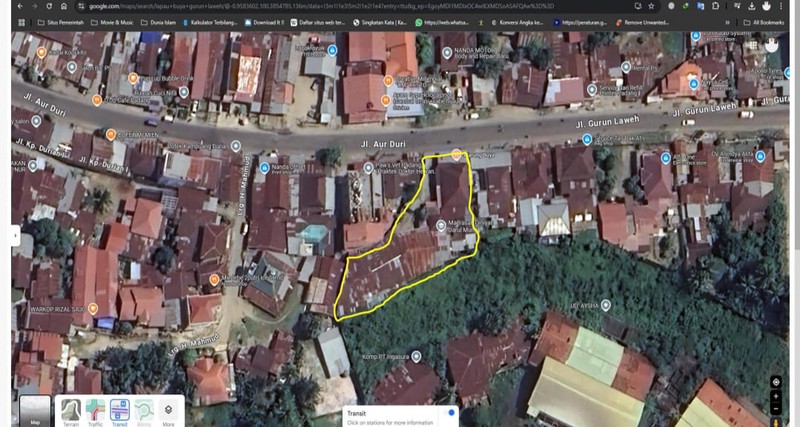 Dijual Rumah Cocok Untuk Usaha Lokasi Strategis Di Lubuk Begalung, Padang