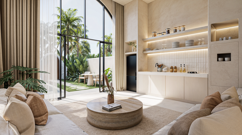 Leasehold- Cozy 1 bedroom villa sorrunding Pingstone beach,Tabanan