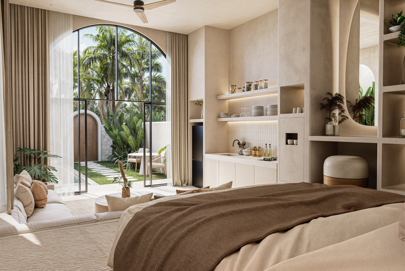 Leasehold- Cozy 1 bedroom villa sorrunding Pingstone beach,Tabanan