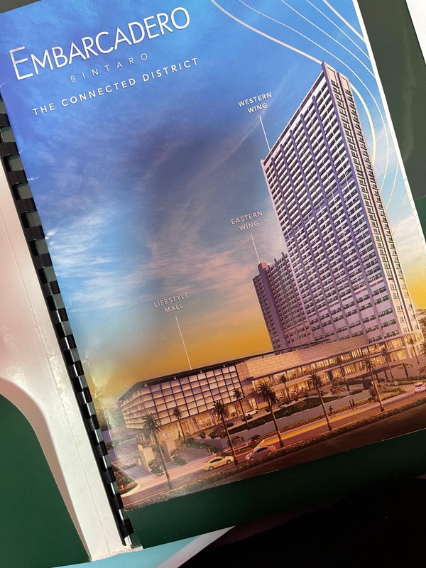 hanya 60jt per tahun nego disewa apartemen embarcadero unit esterm bintaro 