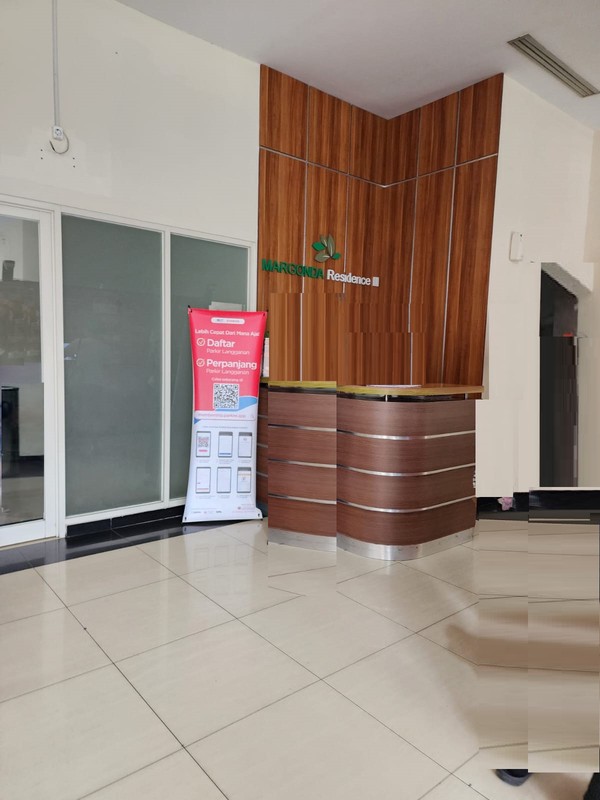 Apartemen Type Studio, siap huni, Lokasi Strategis di Depok
