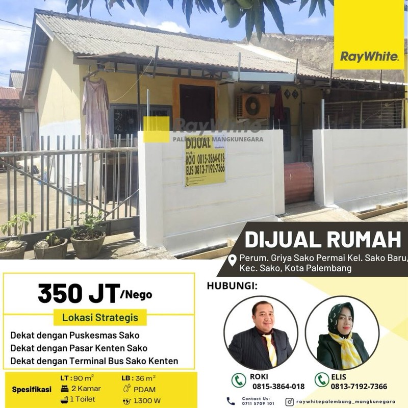 Dijual Cepat Rumah di Griya Sako Permai Kota Palembang