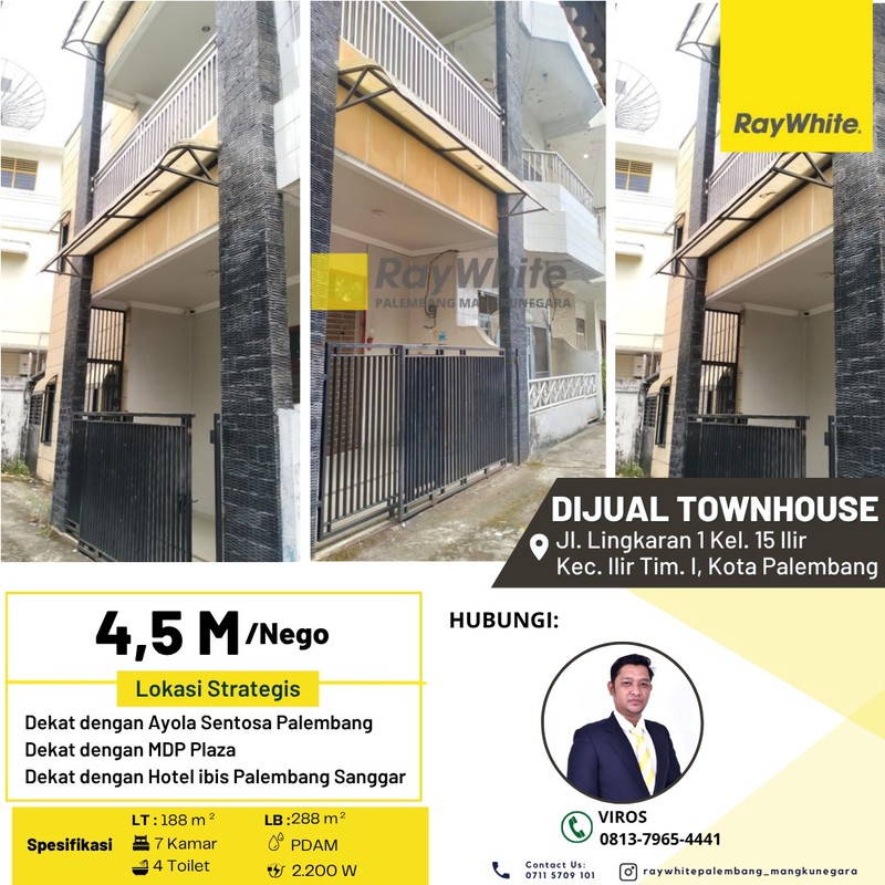 town house mewah palembang