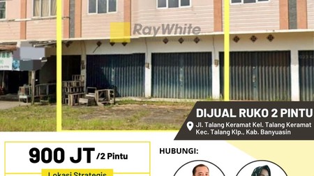 Dijual Cepat Ruko 2 Pintu di Jl. Talang Keramat Kab Banyuasin
