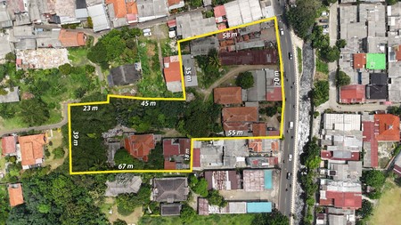 Sawangan Raya pancoran mas luas tanah 6143 area komersial