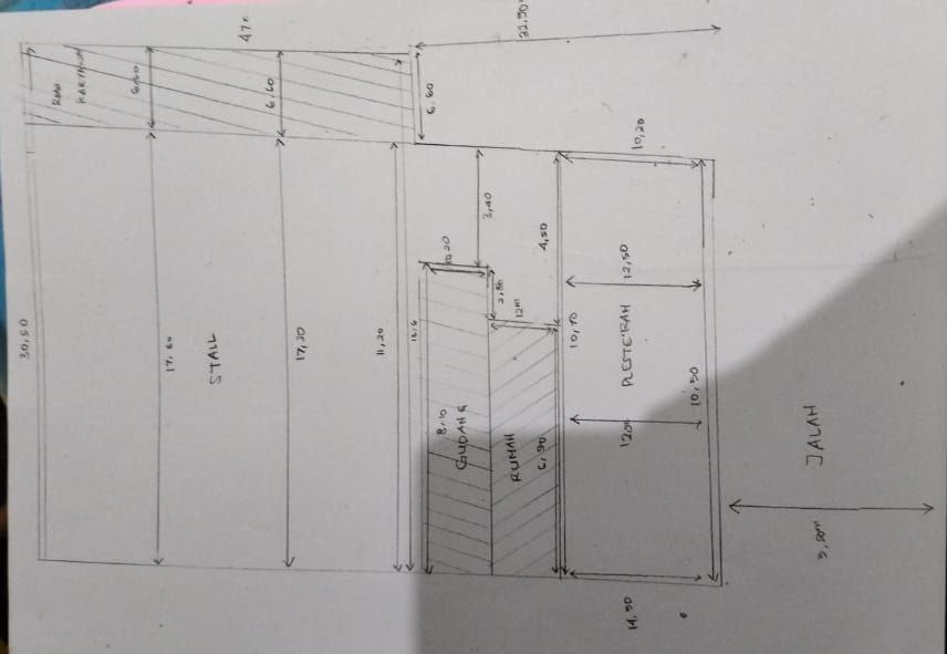 Sewa Tanah 1.200 m&#xb2; Kaliwaron Surabaya Timur Cocok Gudang, Pabrik, Foodcourt