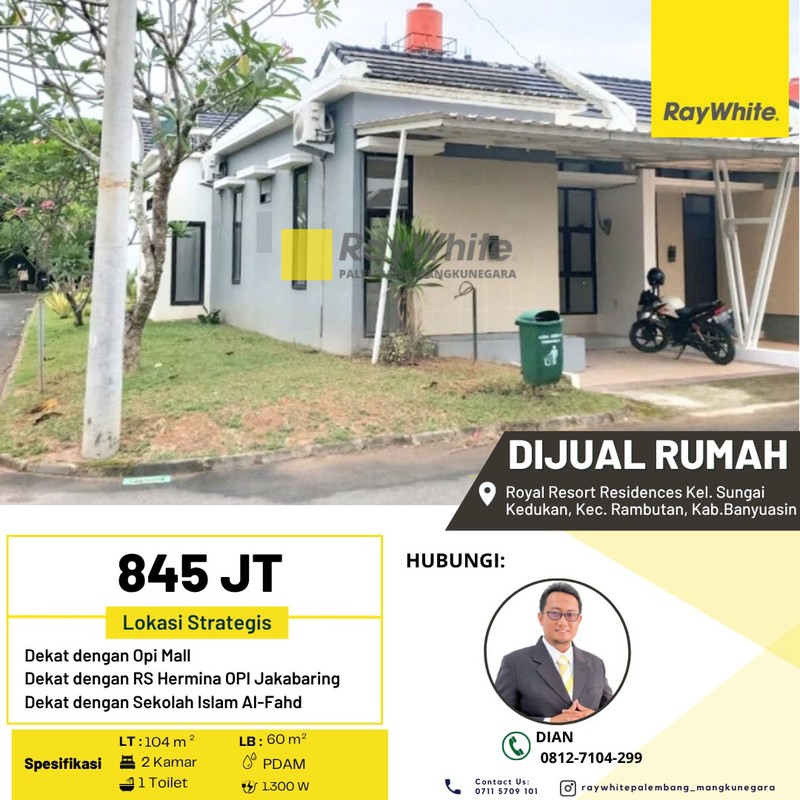 Rumah Hook di Royal Resort Jakabaring 