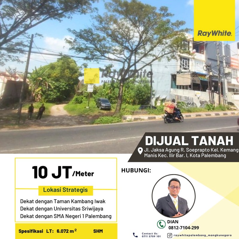 Tanah Strategis di Bukit Dekat Kampus Unsri