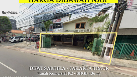 Murah Dibawah NJOP Tanah Komersial Dewi Sartika Raya Cawang Jakarta Timur