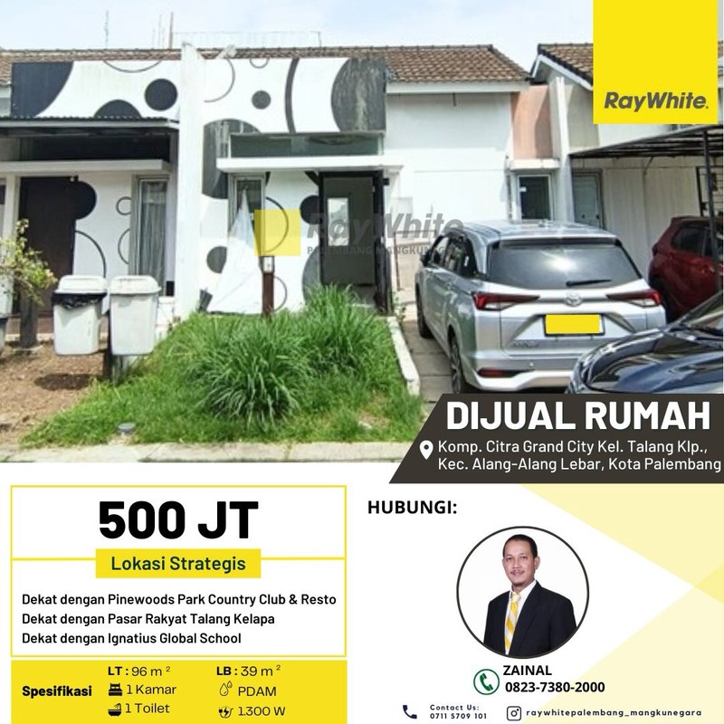 DIJUAL RUMAH DALAM KOMPLEK CITRA GRAND CITY PALEMBANG