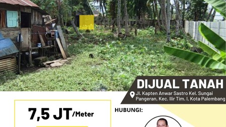 DIJUAL TANAH  DI TENGAH KOTA PALEMBANG 
