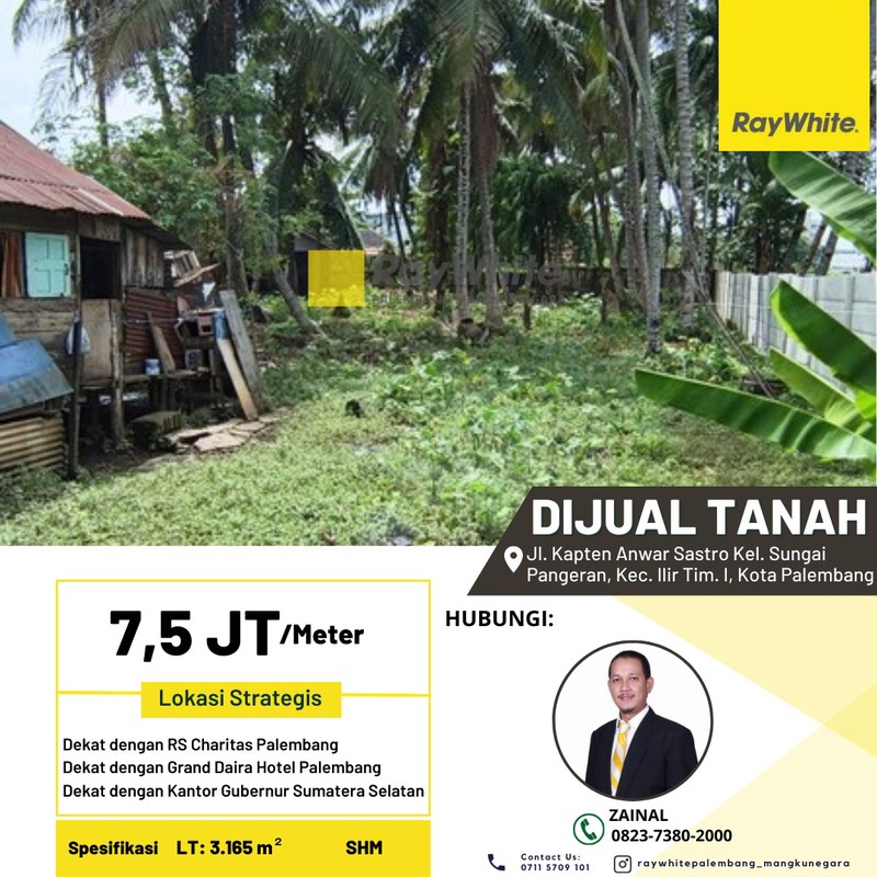DIJUAL TANAH  DI TENGAH KOTA PALEMBANG 