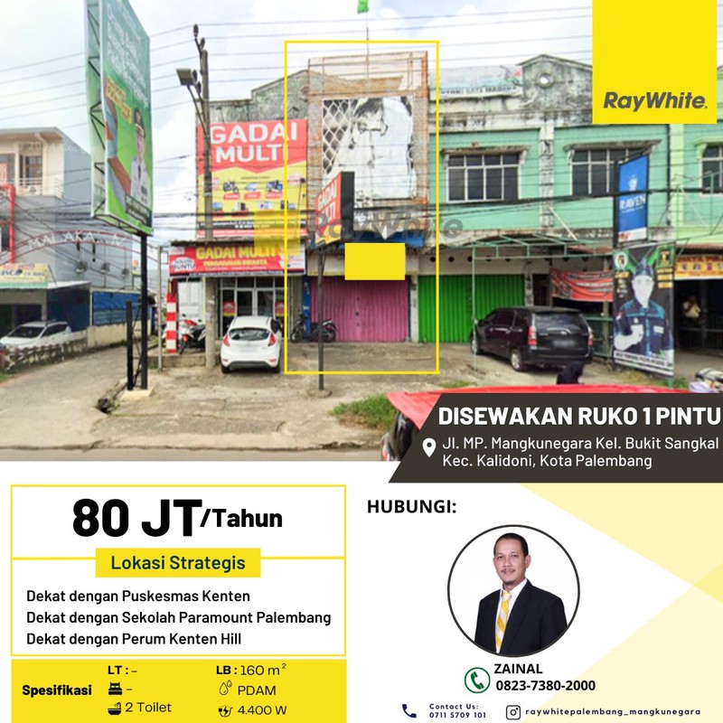 DISEWAKAN RUKO 1 PINTU 2.5 LANTAI