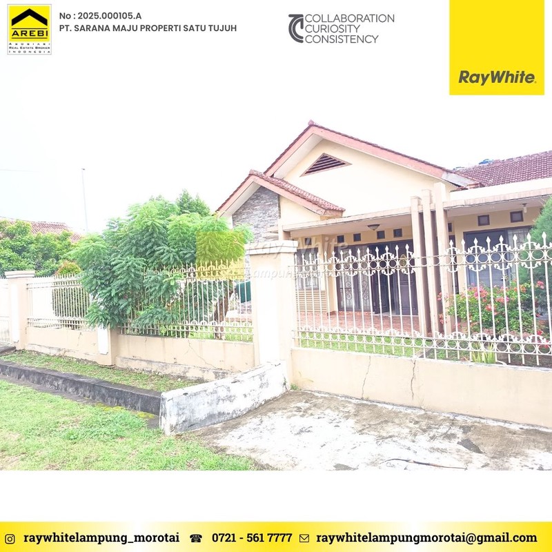 DI JUAL RUMAH PERUMAHAN KORPRI SUKARAME BANDAR LAMPUNG LUAS TANAH 425 M2