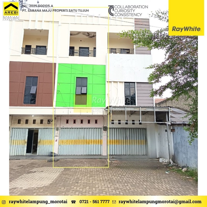 Disewakan ruko 3 lantai korpri bandar lampung