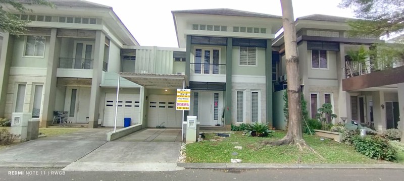 disewa rumah strategis nyaman asri kondisi baik siap huni Sutera Palma Alam Sutera Tangerang Selatan banten