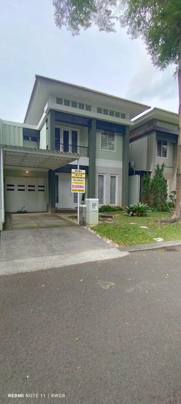 disewa rumah strategis nyaman asri kondisi baik siap huni Sutera Palma Alam Sutera Tangerang Selatan banten