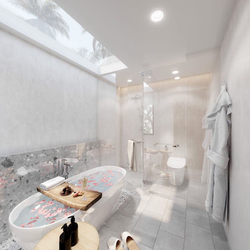 For Sale Freeehold - Brand new modern villa in quiet environment close to Kedungu - Tabanan , Bali