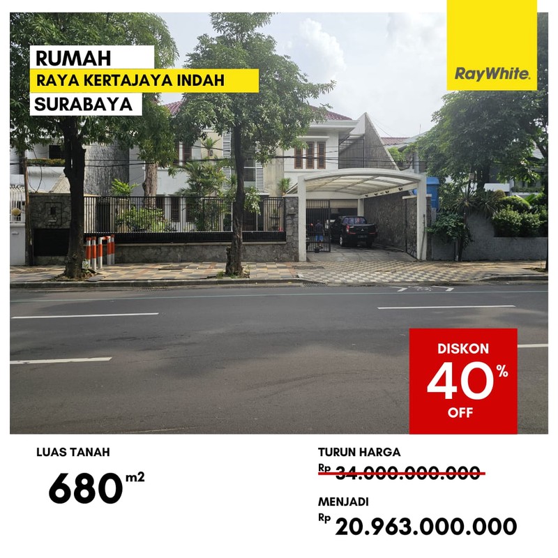 Dijual Rumah di Jalan Raya Kertajaya Indah Surabaya
