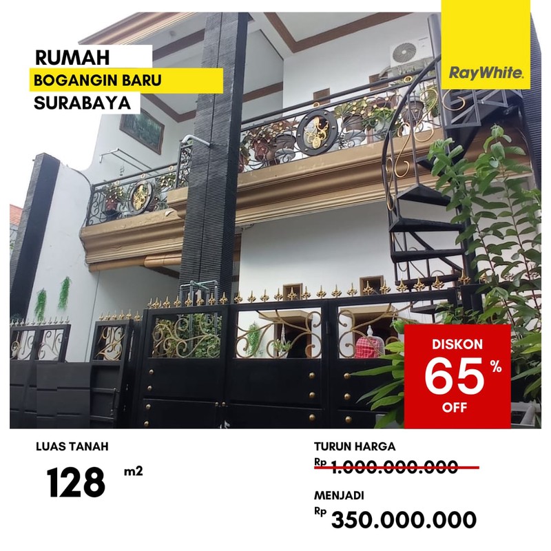 Dijual Rumah 350 jutaan di Bogangin Baru Surabaya