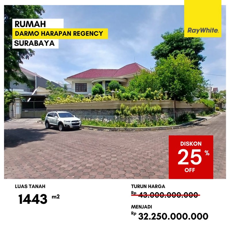 Dijual Rumah di Darmo Harapan Regency Surabaya