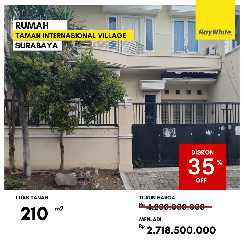 Dijual Rumah di Taman International Village Surabaya