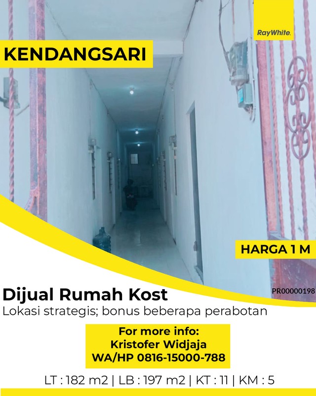 Dijual Rumah Kost Kendangsari Surabaya - Lokasi Strategis Investasi Menjanjikan