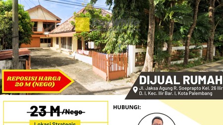 Rumah Besar di Pusat Bisnis dan Pendidikan Palembang