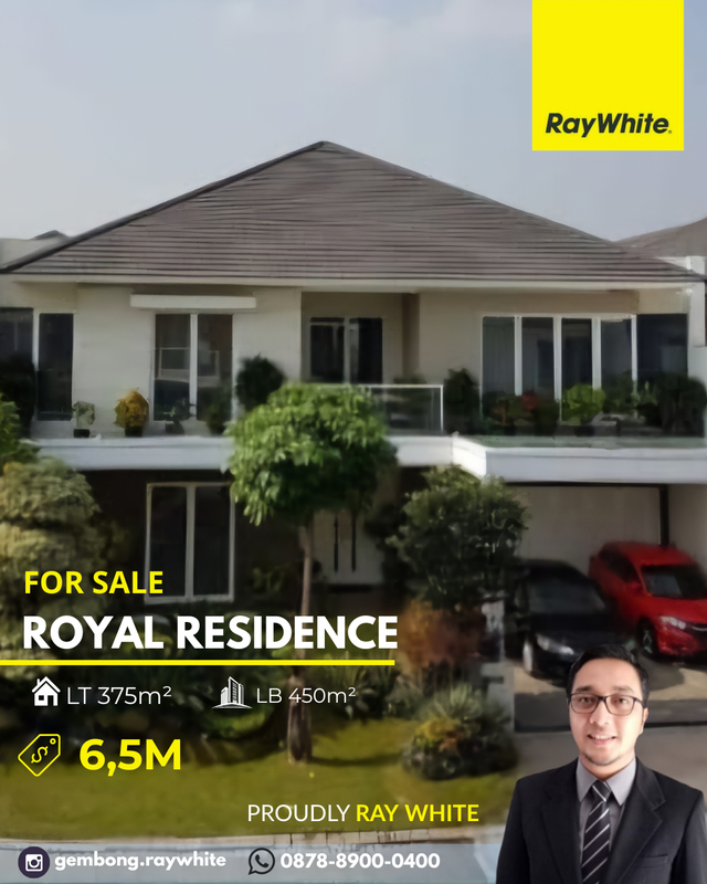 Murah Rumah Mewah minimalis 2 Lantai Royal Residence Surabaya Barat 
