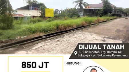 Tanah 800 m&#xb2; di Sukawinatan 