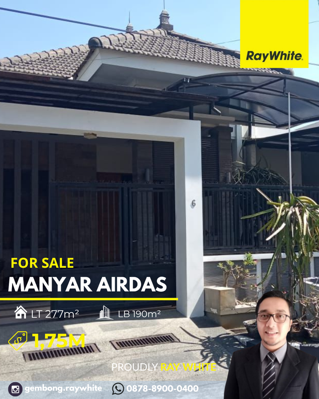 Rumah Modern Minimalis Manyar Airdas Surabaya Timur Siap Huni 