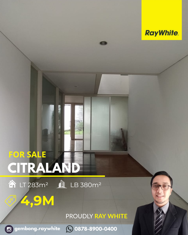 Murah Jual Cepat Rumah Citraland Surabaya Barat Cluster Terdepan