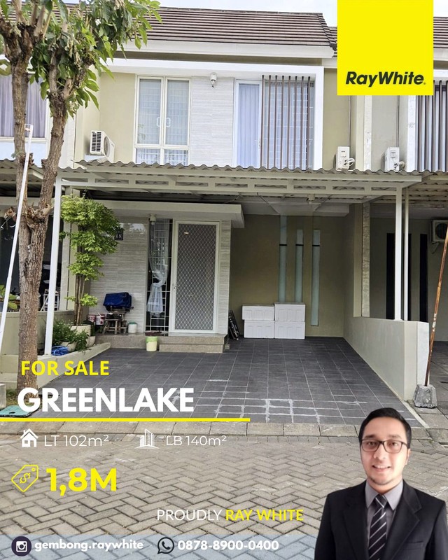 Rumah Siap Huni Green Lake Citraland Surabaya Barat 