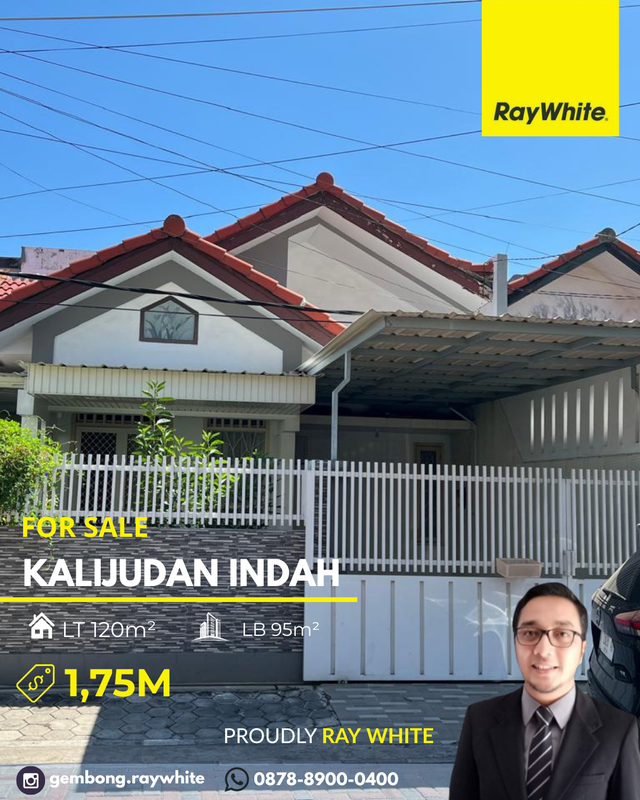 Rumah fresh terawat Villa kalijudan Indah Surabaya Timur 