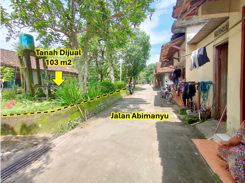 Kesempatan Investasi Tanah Hook 103 Meter Persegi , Strategis Dekat Pasar Rejodani, Sardonoharjo, Ngaglik, Sleman