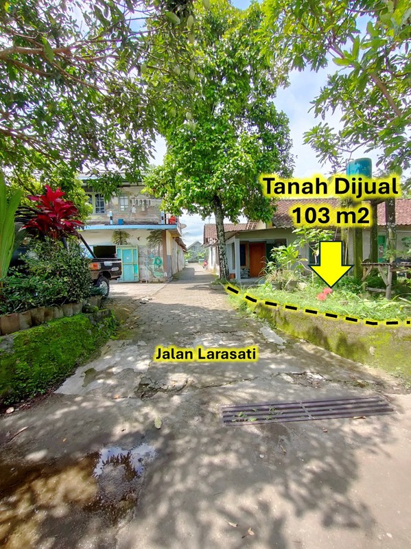 Kesempatan Investasi Tanah Hook 103 Meter Persegi , Strategis Dekat Pasar Rejodani, Sardonoharjo, Ngaglik, Sleman