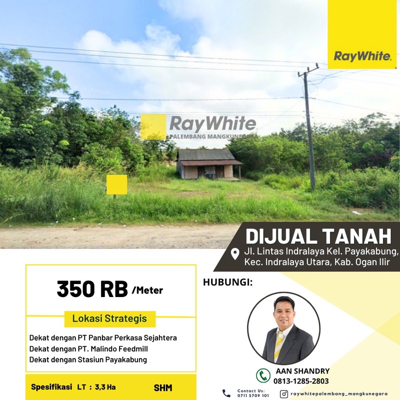 Dijual Cepat Tanah di Indralaya