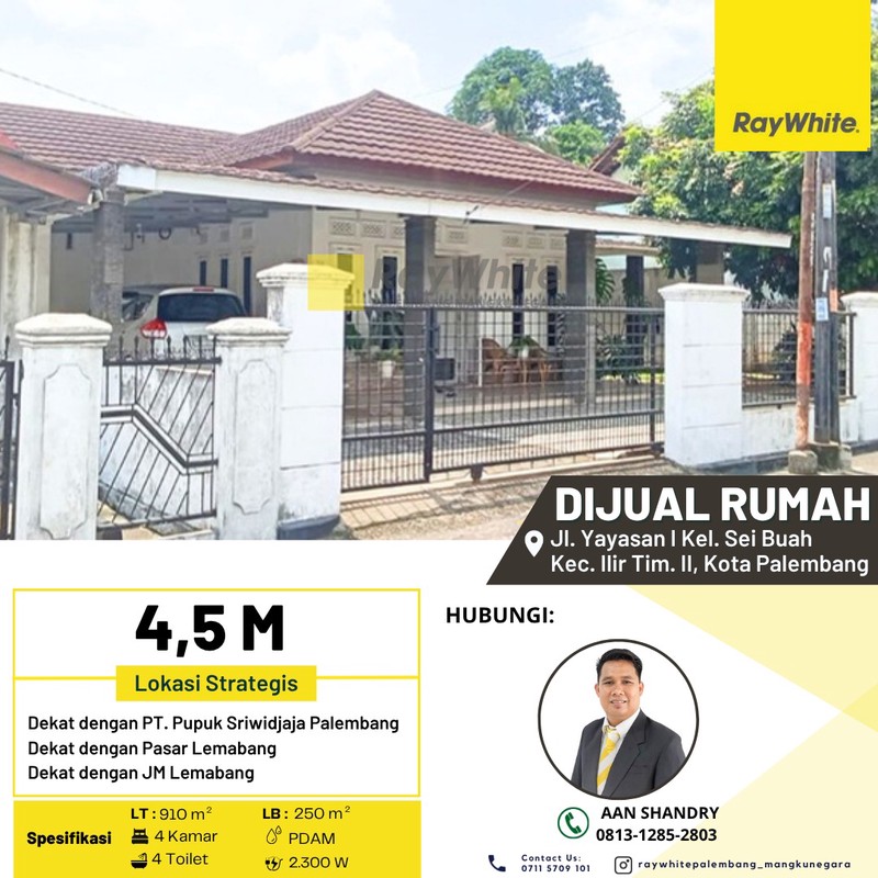 Dijual Rumah di Kota Palembang 