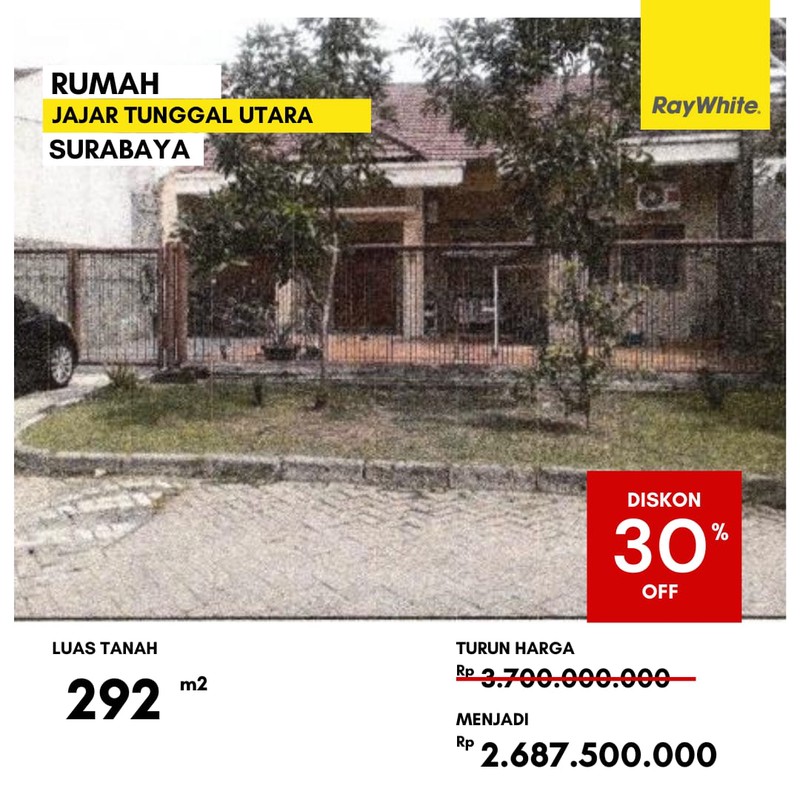 Dijual Rumah di Jajar Tunggal Utara Wiyung Surabaya