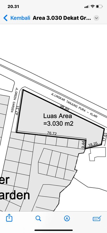 LAHAN KOMERSIAL LOKASI PREMIUM 