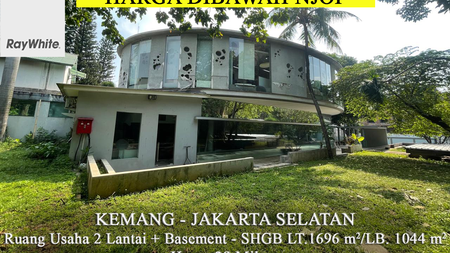Murah Ruang Usaha Area Kemang Dibawah NJOP 2 Lantai + Basement Jakarta Selatan 
