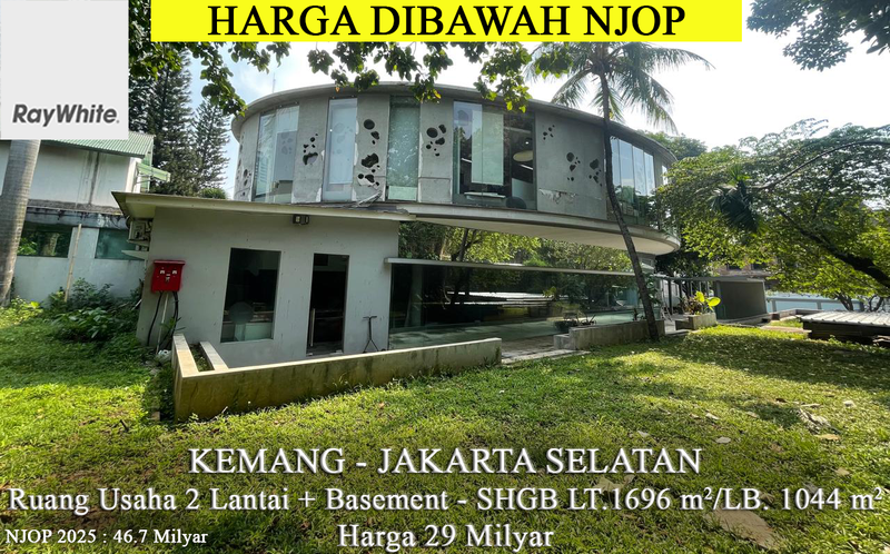Murah Ruang Usaha Area Kemang Dibawah NJOP 2 Lantai + Basement Jakarta Selatan 