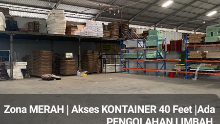 Dijual 7250 M2 Pabrik Gudang Kawasan Industri Kepatihan Gresik Jawa Timur - Zona Merah - Akses Truk Kontainer - Ada Pengolahan Limbah - Lokasi Bagus