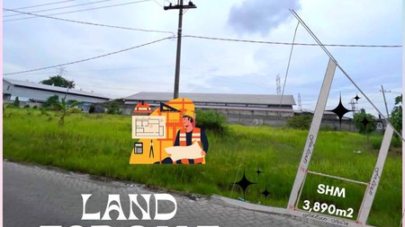 Dijual Tanah Kavling Nol Jalan Benowo, Surabaya Barat Kepatihan Industri 