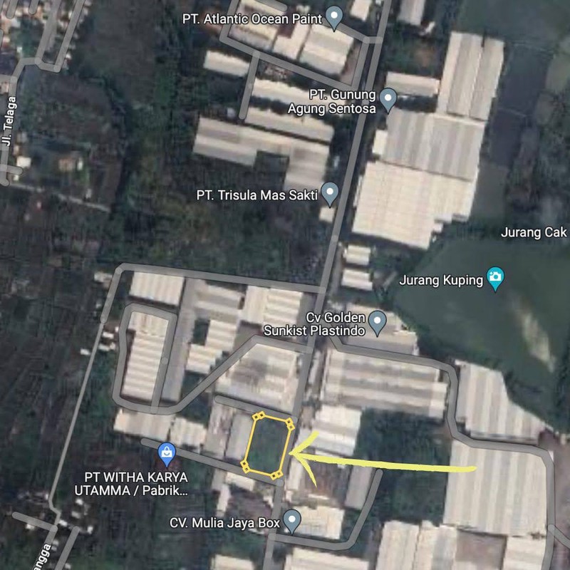 Dijual Tanah Kavling Nol Jalan Benowo, Surabaya Barat Kepatihan Industri 