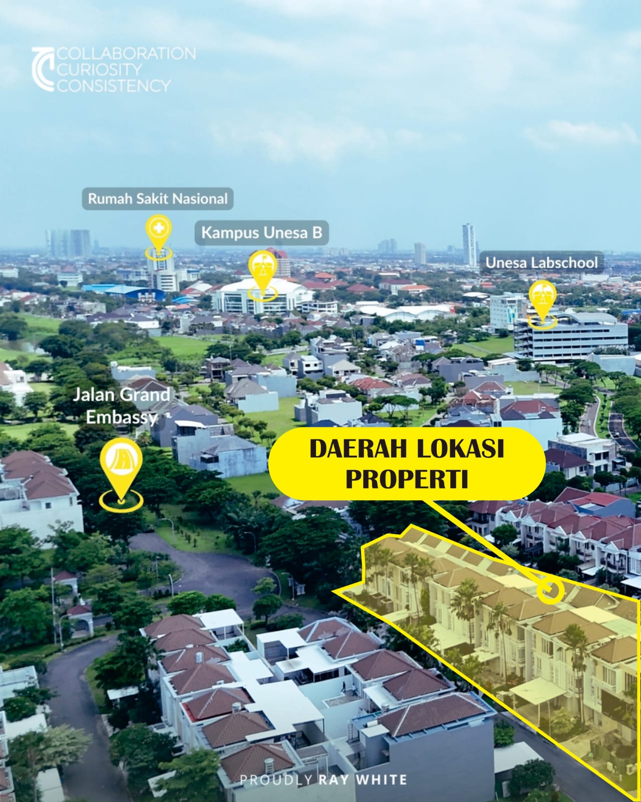Jual Rumah 3 Lantai di Graha Family Surabaya Barat